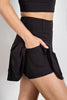 Rae Mode Butter Pleated Golf Skort | Belt Loop Athletic Skirt S7015