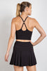 Rae Mode Butter Pleated Golf Skort | Belt Loop Athletic Skirt S7015