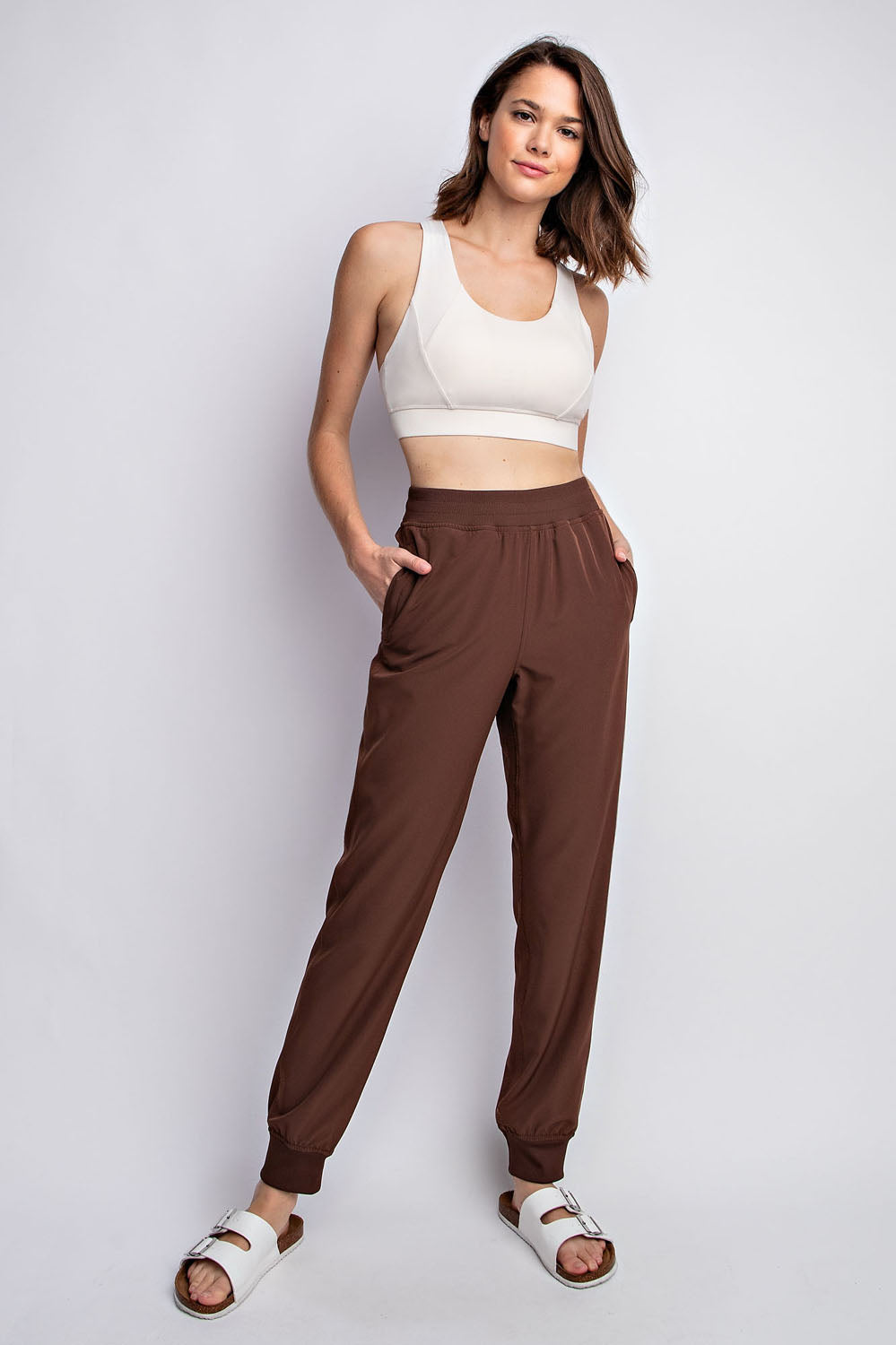 Oxford St. Woven Dance Studio Mid-Rise Full-Length Pants by Rae Mode | Effortless Style & All-Day Comfort