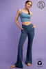 Rae Mode V-Waist Flare Yoga Pants with Pockets | Everyday Curve Pocket Flare Pants