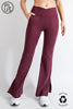 Rae Mode V-Waist Flare Yoga Pants with Pockets | Everyday Curve Pocket Flare Pants