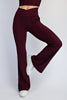 Rae Mode Rib Crossover Flare Leggings | V-Waist Pocket Flare Pants P6259