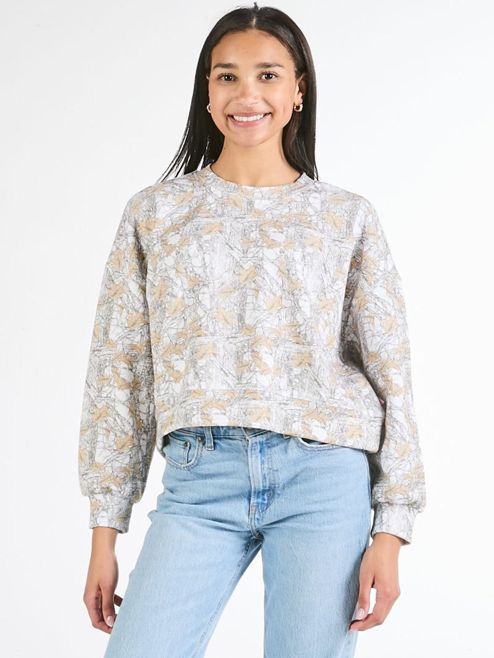 Simply Southern Camo Crewneck Sweatshirt – Oversized Relaxed Fit