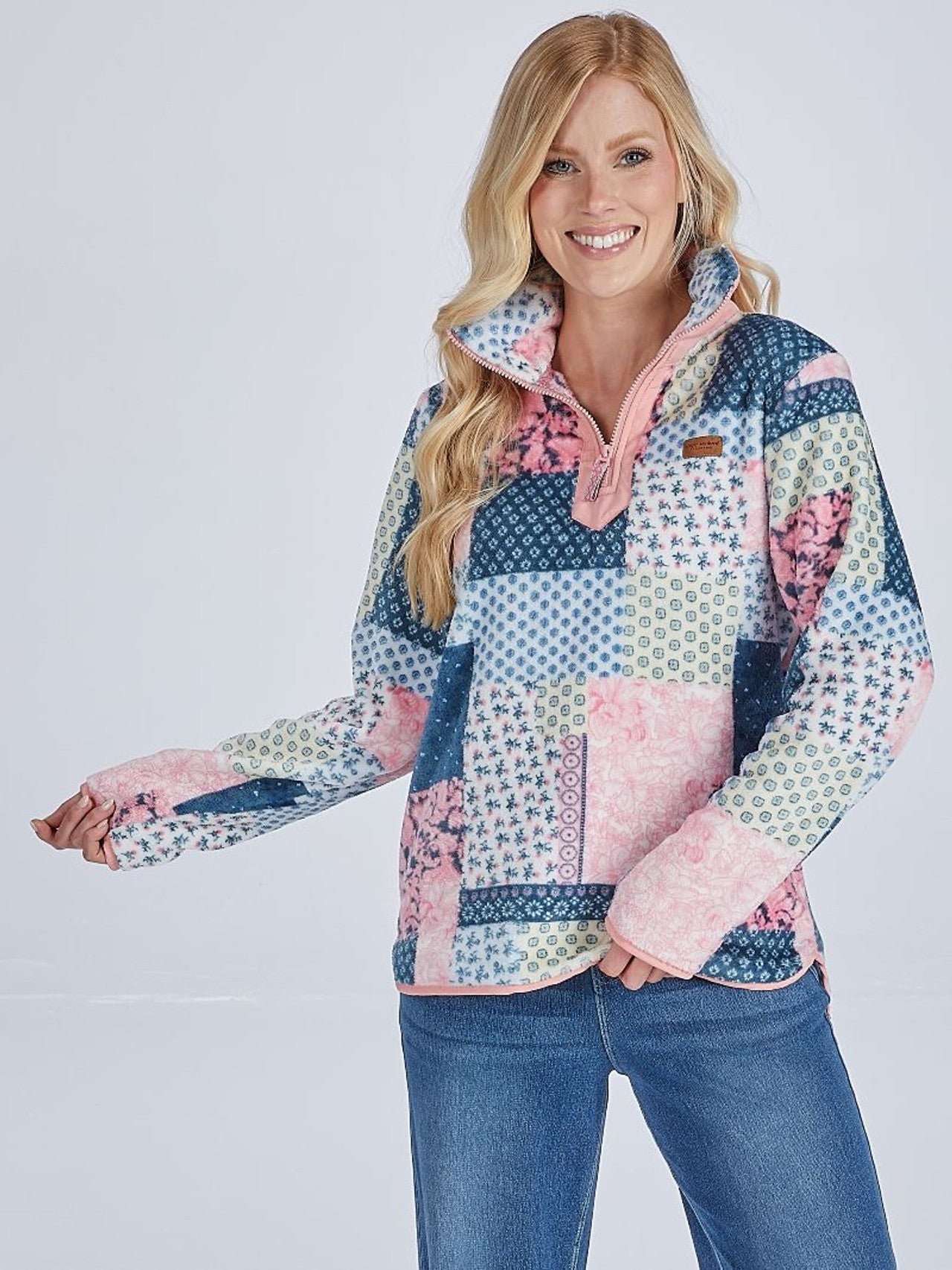 “Snuggle Up Quilted Fleece” Pullover – Simply Southern Cozy Chic