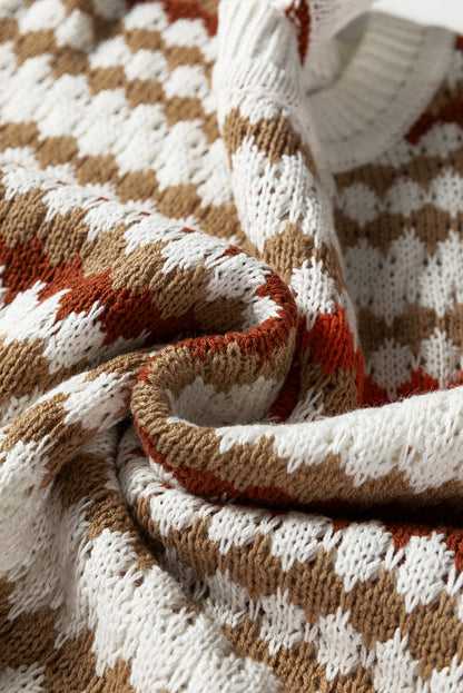 ~PREORDER~ Autumn Spice Striped Eyelet Knit Sweater ~PREORDER~
