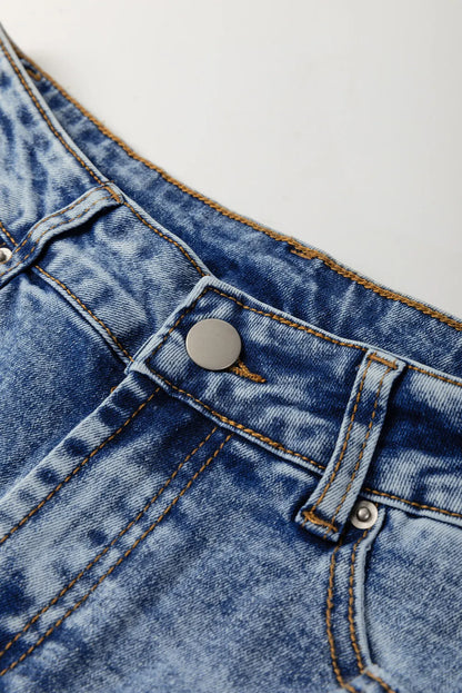 ~PREORDER~ Myosotis High-Waist Center Seam Cuffed Straight Jeans