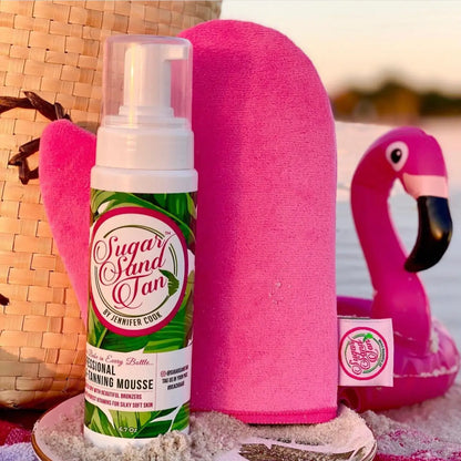 Sugar Sand Tan Professional Self-Tanning Mousse Kit | Sunless Tan Mousse with Mitt