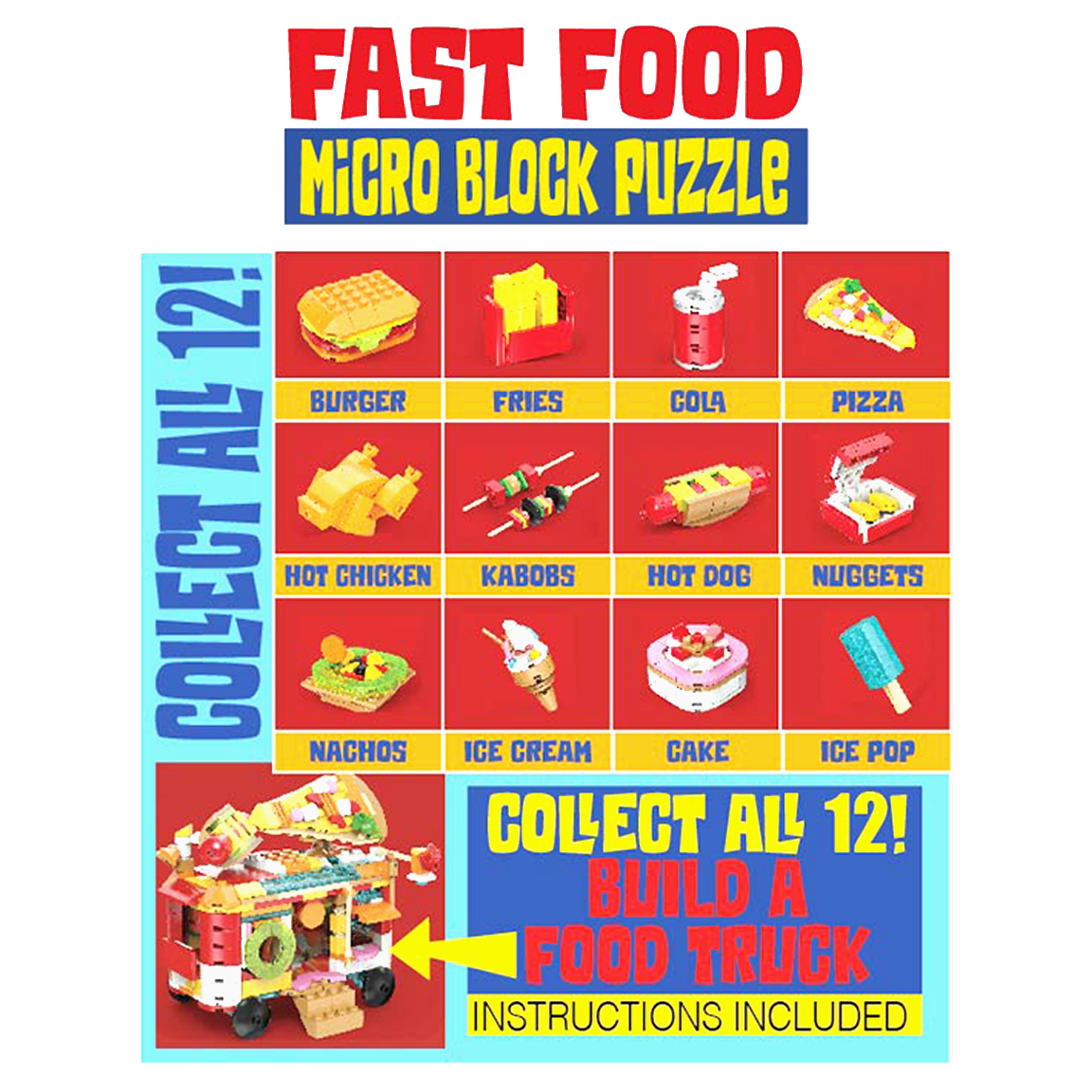 Micro Block Fast Food Set