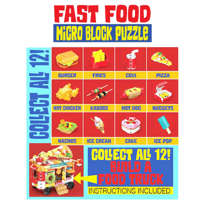 Micro Block Fast Food Set