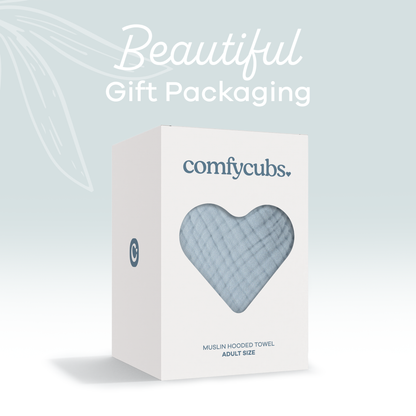 Adult Hooded Towel, Large Hoodie Blanket by Comfy Cubs