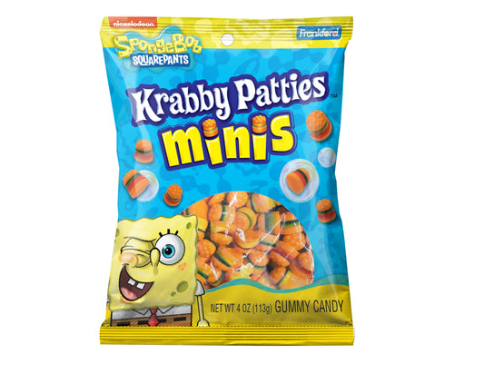 SpongeBob Squarepants Krabby Patties Minis 5oz Peg Bag