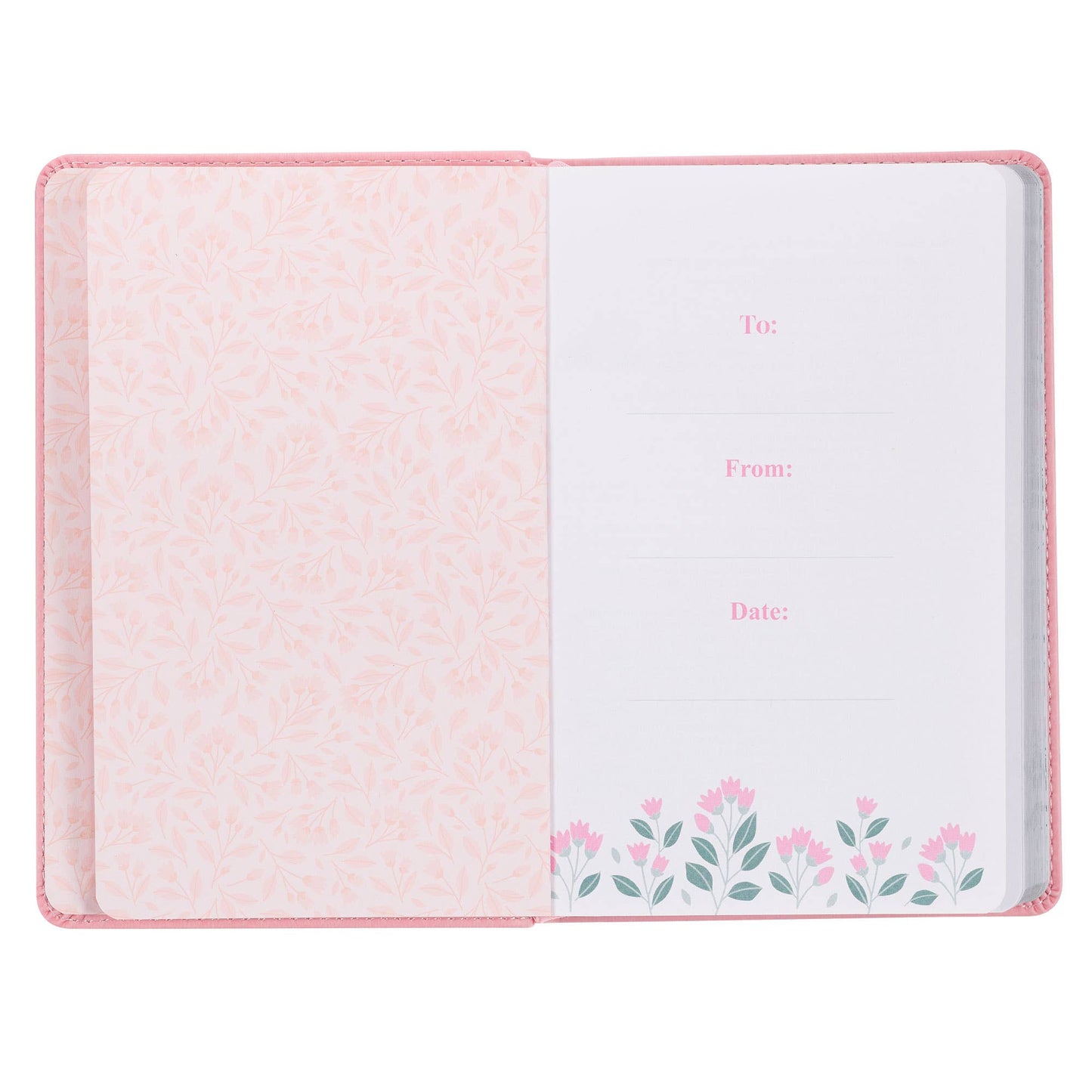 Look Up, Girl! Pink Faux Leather Devotional | 100 Devotions for Comfort & Encouragement