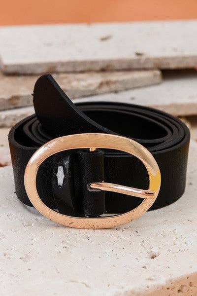 Cinch Me Up Belt | Classic Oval Buckle Leather Belt