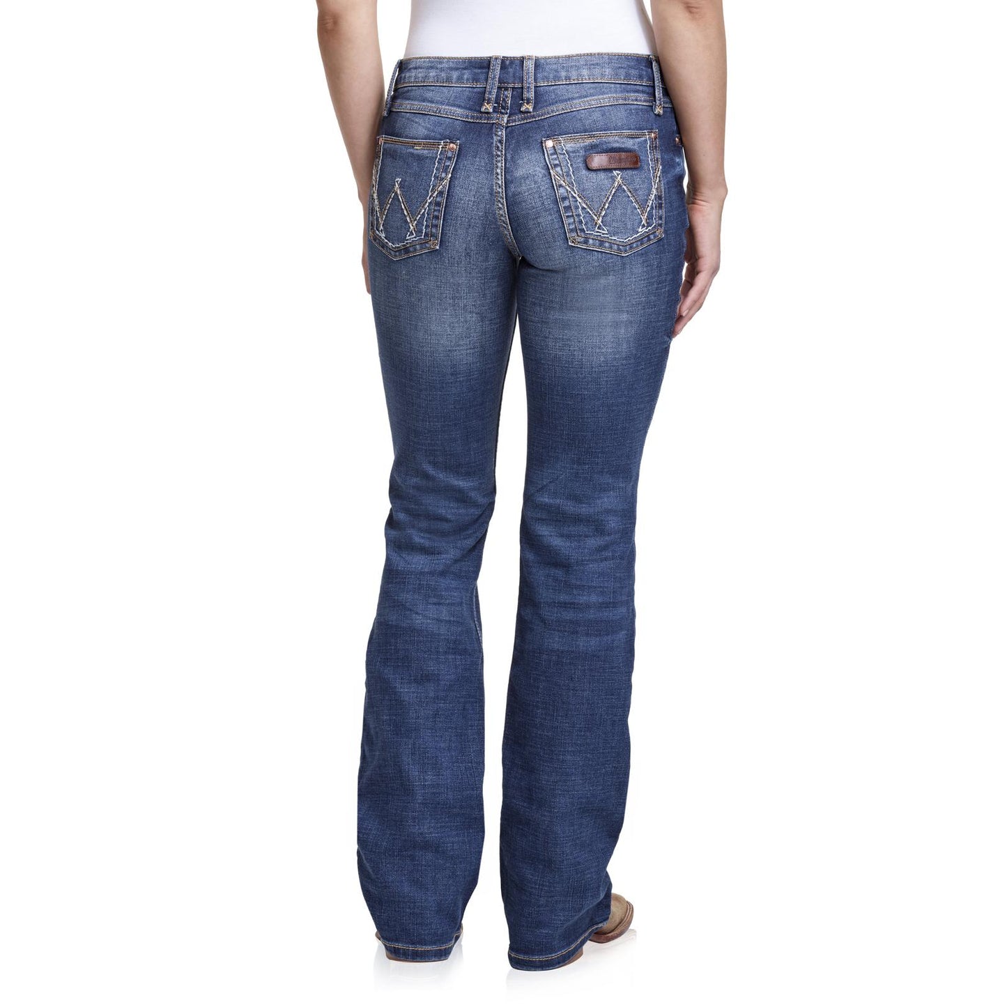 09MWZMS - Wrangler® Retro® Mae Womens Jean - Mid-Rise - Dark Blue