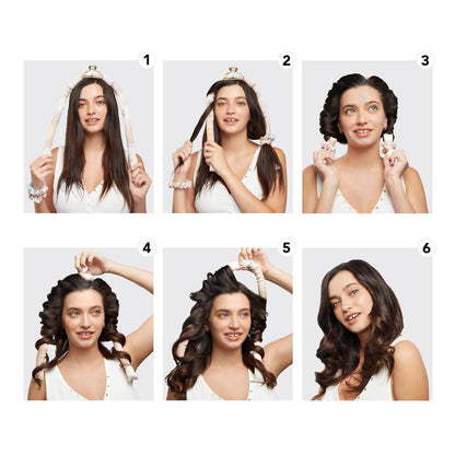 “Satin heatless curling set with rod and scrunchies – B7 Boutique”