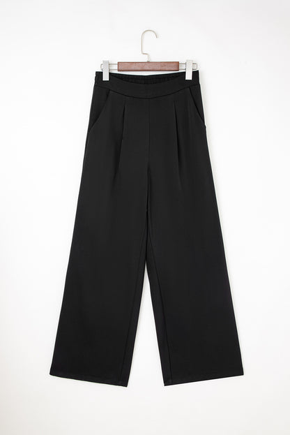 ~PREORDER ~ Polished Pleated Pull-On Straight Pants ~PREORDER ~