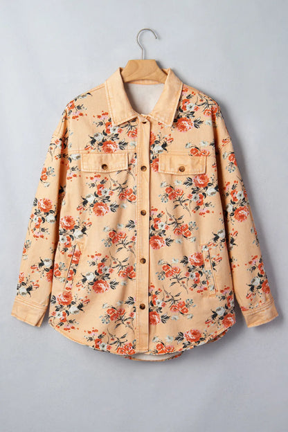 ~PREORDER~ Autumn Bloom Floral Denim Shacket ~PREORDER~