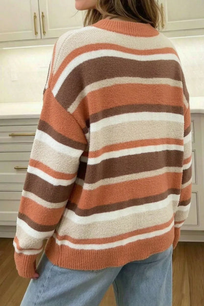 ~PREORDER~ Autumn Latte Stripe Sweater ~PREORDER~