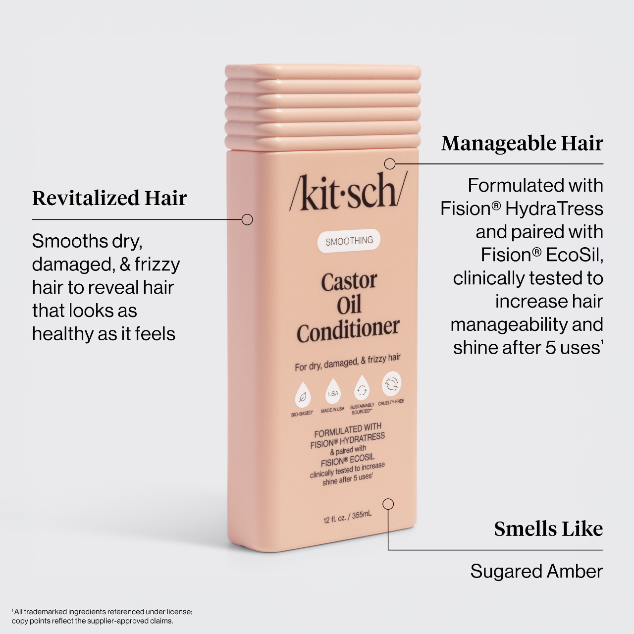 Kitsch Castor Oil Conditioner – Smoothing & Shine Boosting