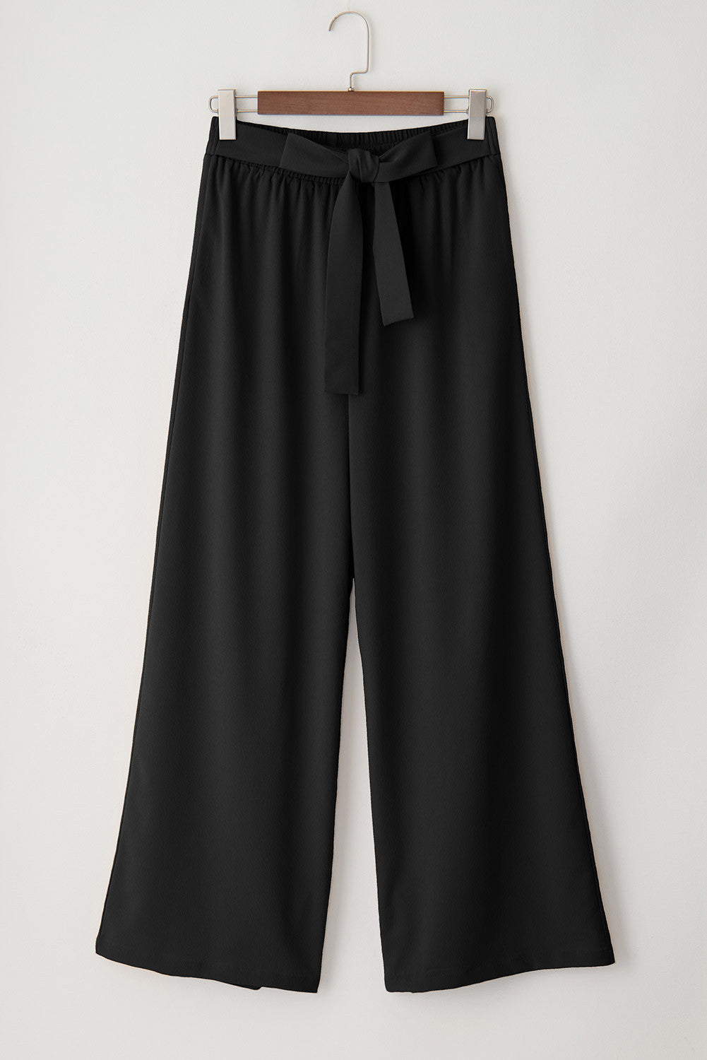 Midnight Tie-Front Wide Leg Pants