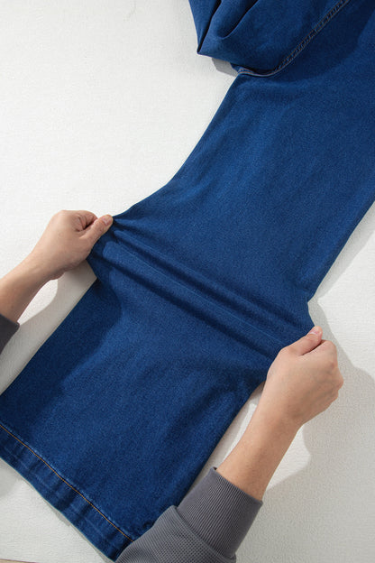 ~PREORDER ~ Sail Blue Hardware Pocket Wide Leg Jeans ~PREORDER ~