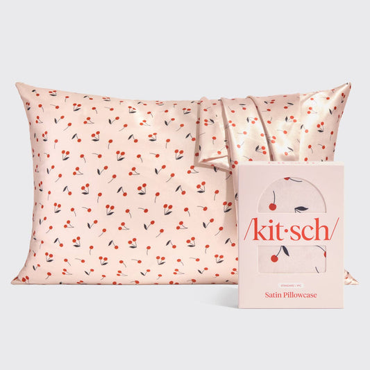 “Cherry print satin pillowcase for frizz-free hair and smoother skin”
“Standard size satin pillowcase in cherry pattern for beauty sleep”
“Soft silky pillowcase with cherry print design”