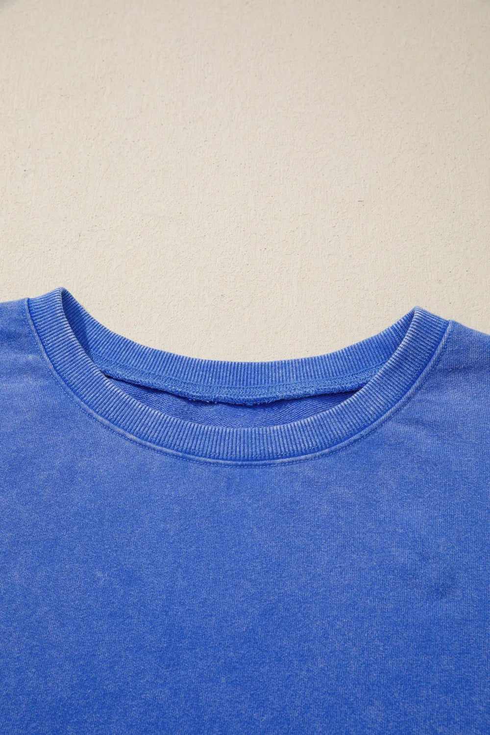 ~PREORDER~ Washed Blue Side Slit Oversized Tunic Sweatshirt ~PREORDER~