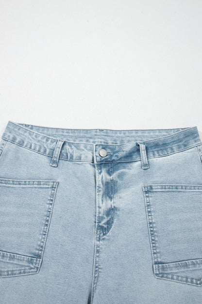 ~PREORDER ~ Frayed Cropped Straight Jeans ~PREORDER ~