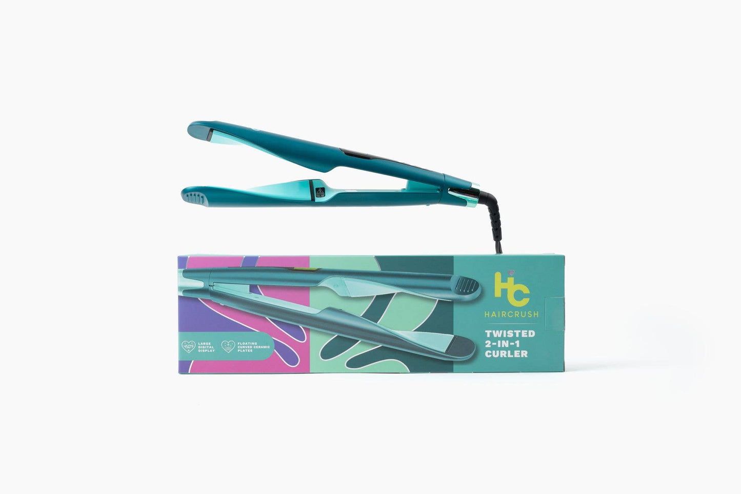 "2-in-1 Twist" Digital Curler & Straightener