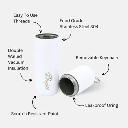 Chapie Plus - Stainless Steel Insulated Storage Keychain – Leakproof & Travel-Friendly
