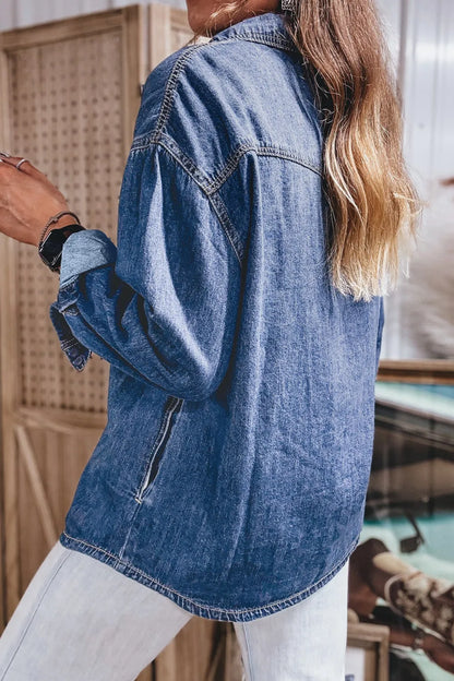~PREORDER~ Western Ways Oversized Denim Shirt ~PREORDER~