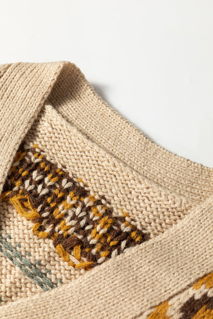 Western Aztec Knit Cardigan – Cowboy Chic Cozy Style