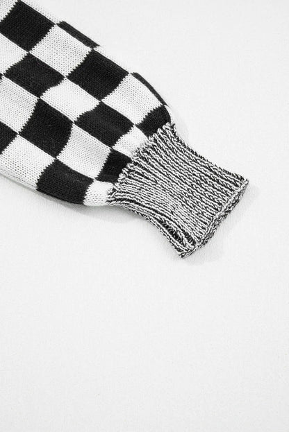 🖤 Checkmate Chic Checkered Cardigan