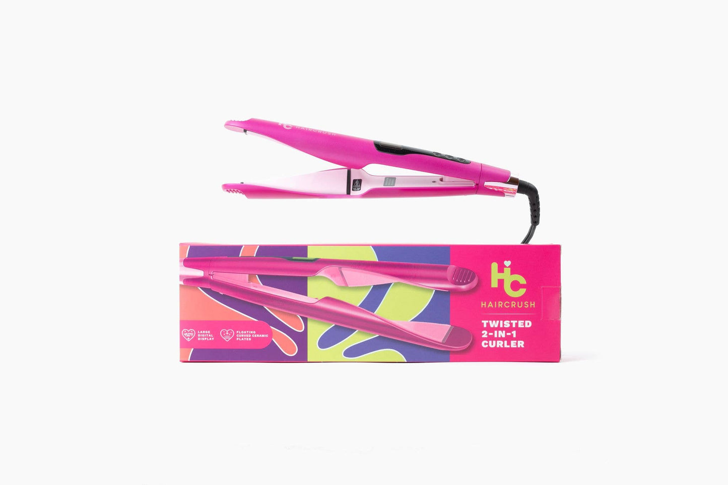 "2-in-1 Twist" Digital Curler & Straightener