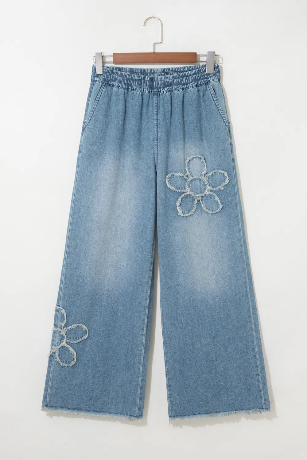 ~PREORDER~ Daisy Days Frayed Floral Wide Leg Jeans ~PREORDER~