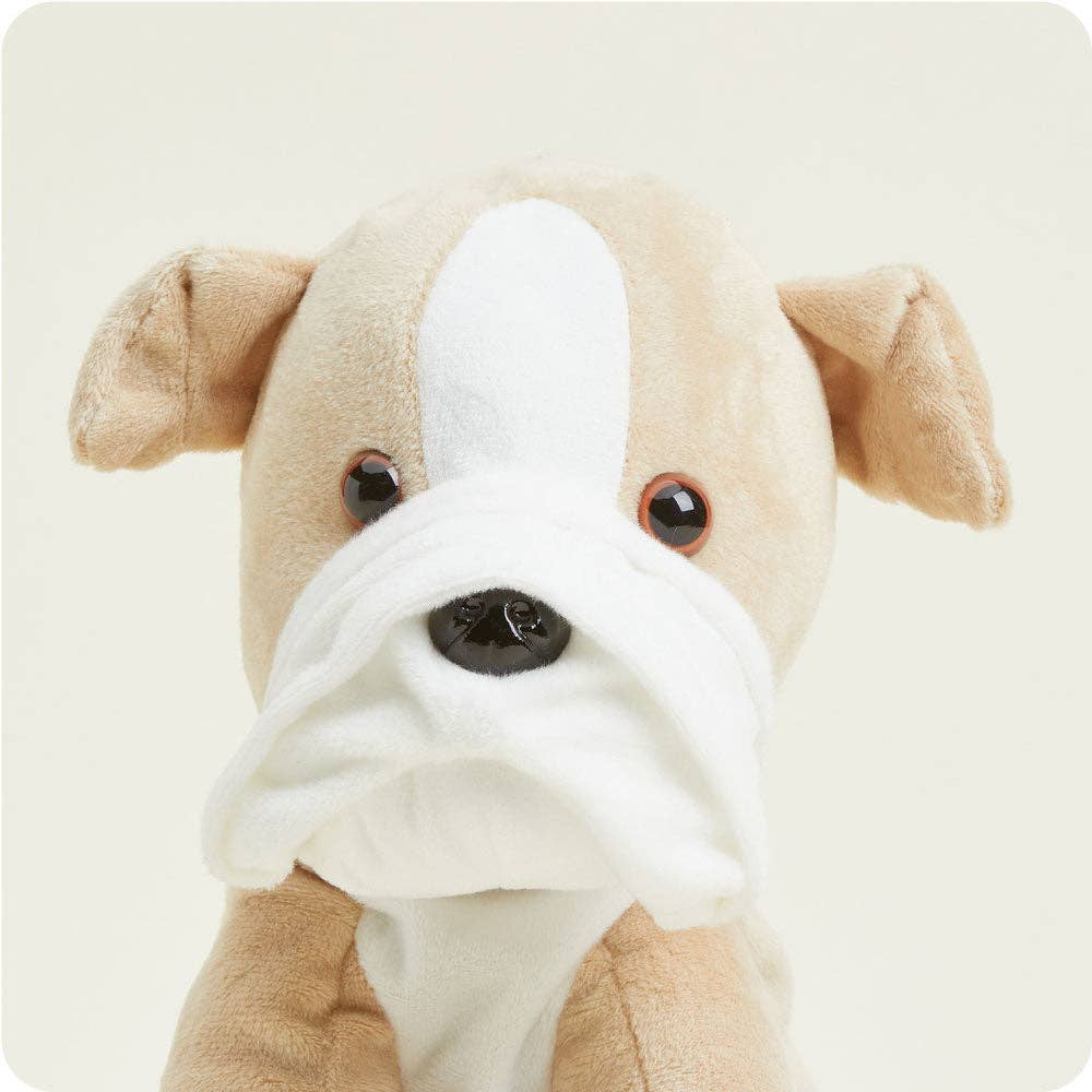 Bulldog Warmies Plush – Microwavable Lavender Scented Heating Pad Stuffed Animal for Comfort & Stress Relief