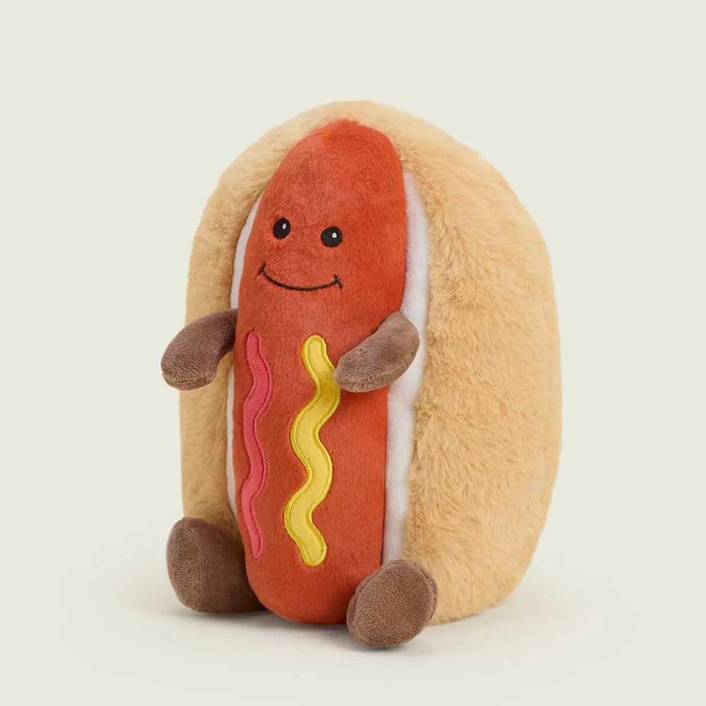 Warmies Hot Dog Plush | Large 13" Microwavable Lavender-Scented Stuffed Animal