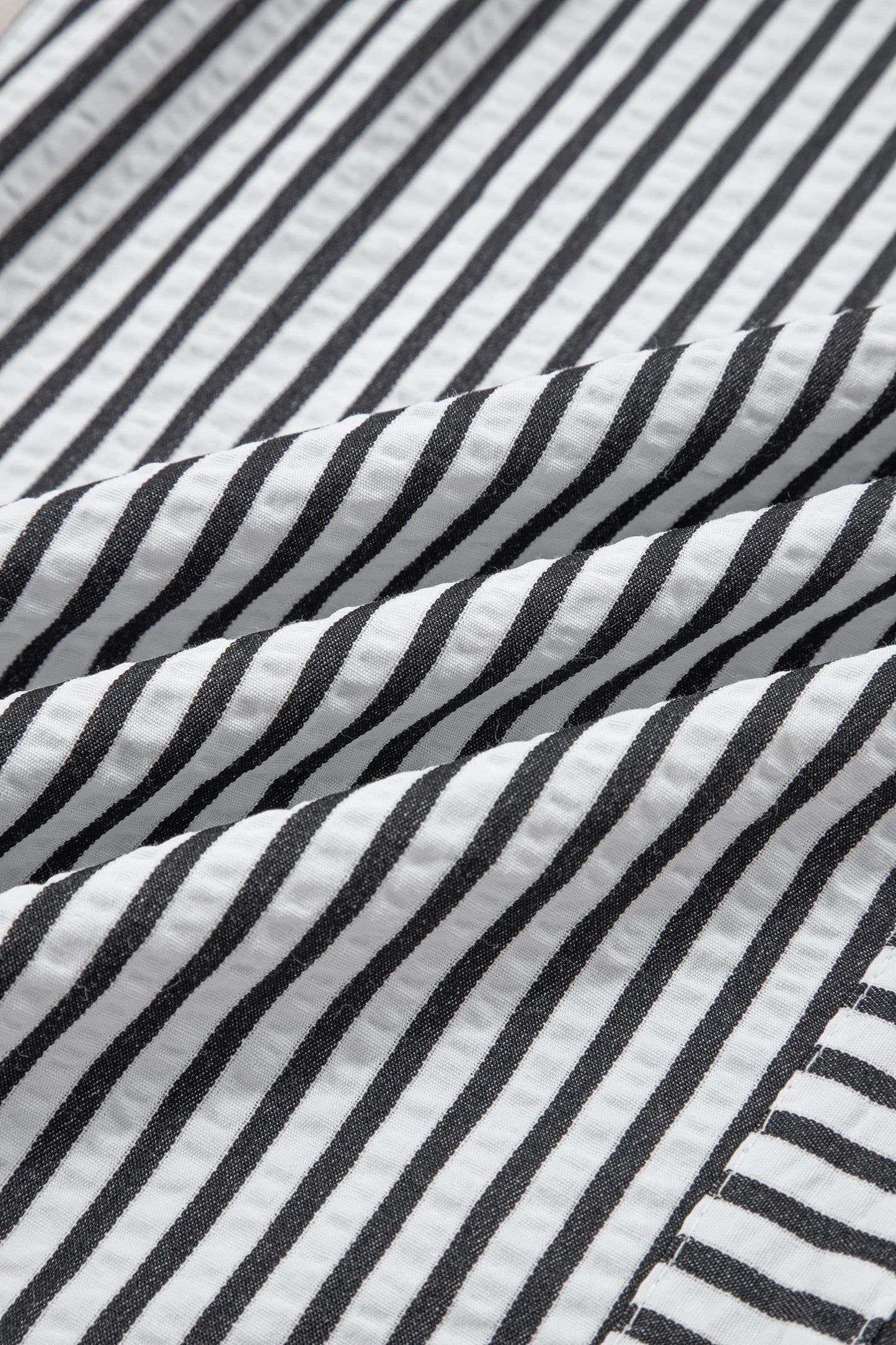~PREORDER ~ Black Stripe Wide Leg Casual Pants ~PREORDER ~