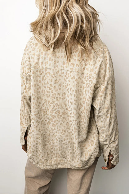 ~PREORDER~ Wildly Neutral Corduroy Leopard Jacket ~PREORDER~