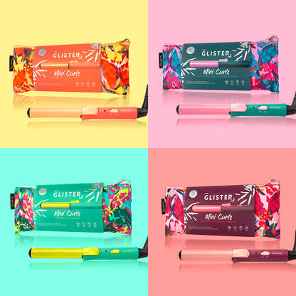 “Mini Curls” Travel Clip Curler with Carrying Pouch