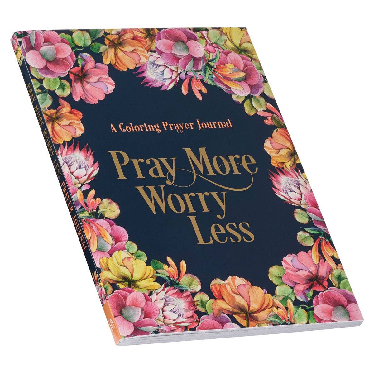 Pray More Worry Less Coloring Prayer Journal | Guided Christian Prayer Journal