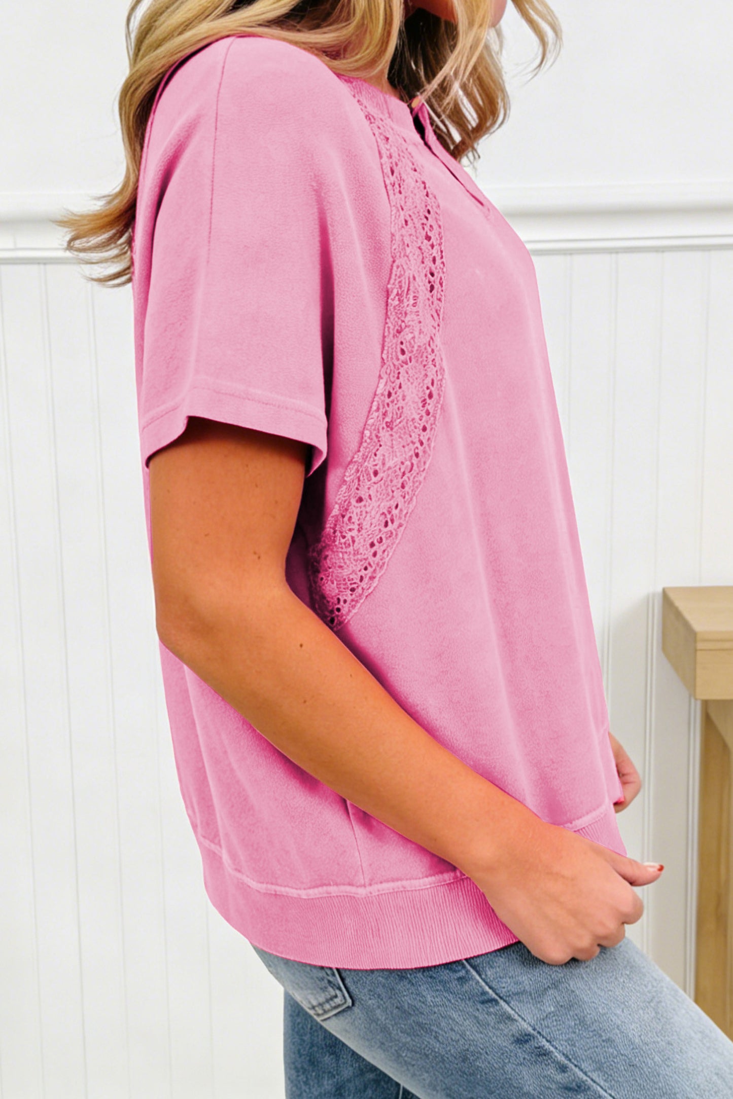 ~PREORDER ~ Pretty Little Lace Mineral Wash Tee ~PREORDER ~