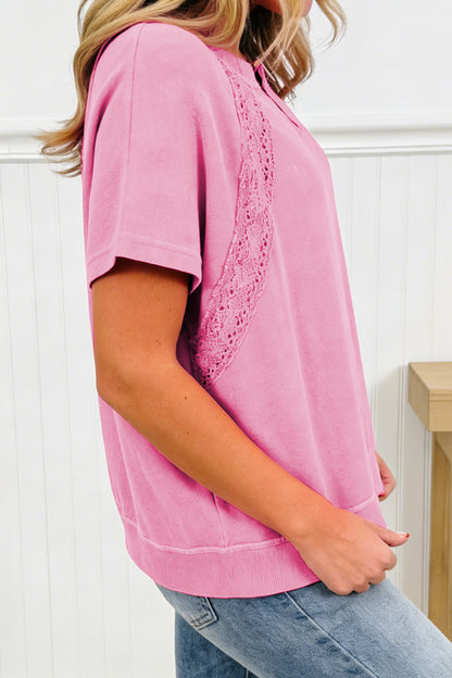 ~PREORDER ~ Pretty Little Lace Mineral Wash Tee ~PREORDER ~