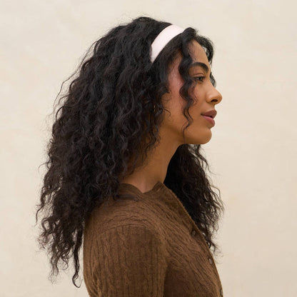 Cream & Camel Satin & Velvet Headbands by Kitsch