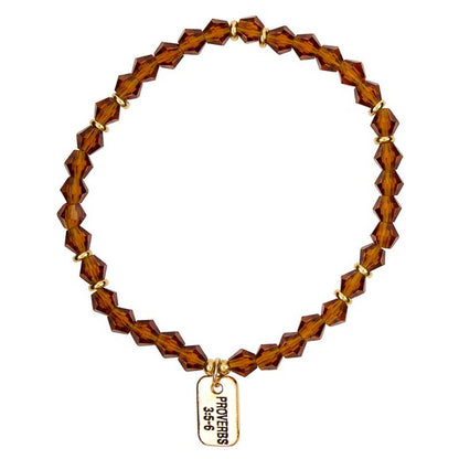 Purposeful Promises Glass Bead Bracelet | Assorted Scripture Bracelet