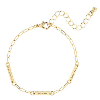 Love & Faith Gold Bracelet | Assorted Inspirational Faith Bracelet