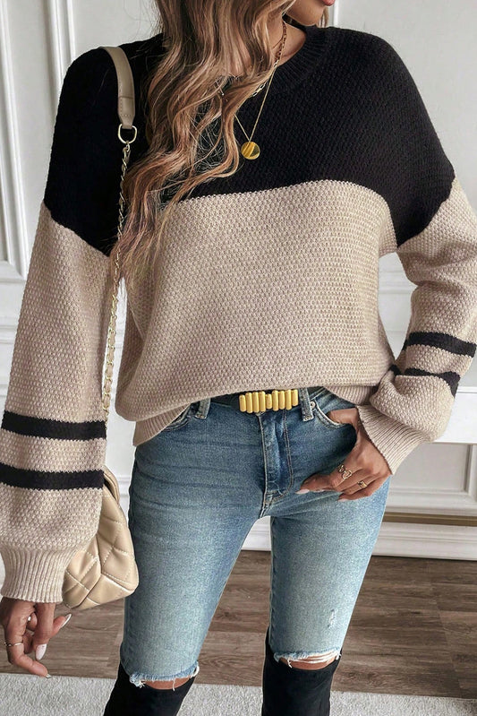 City Chic Color Block Sweater