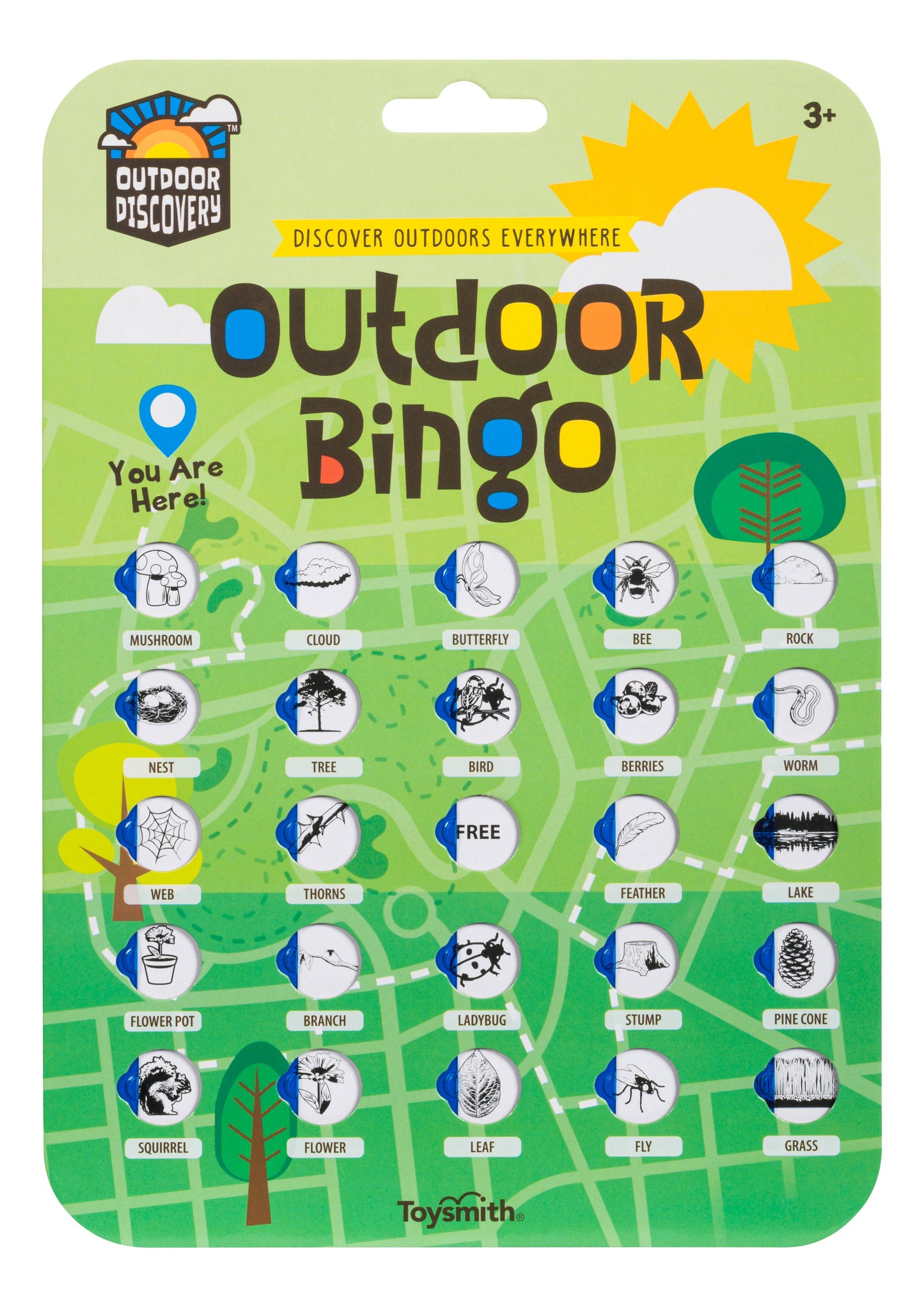 Outdoor Bingo 4-pack travel game