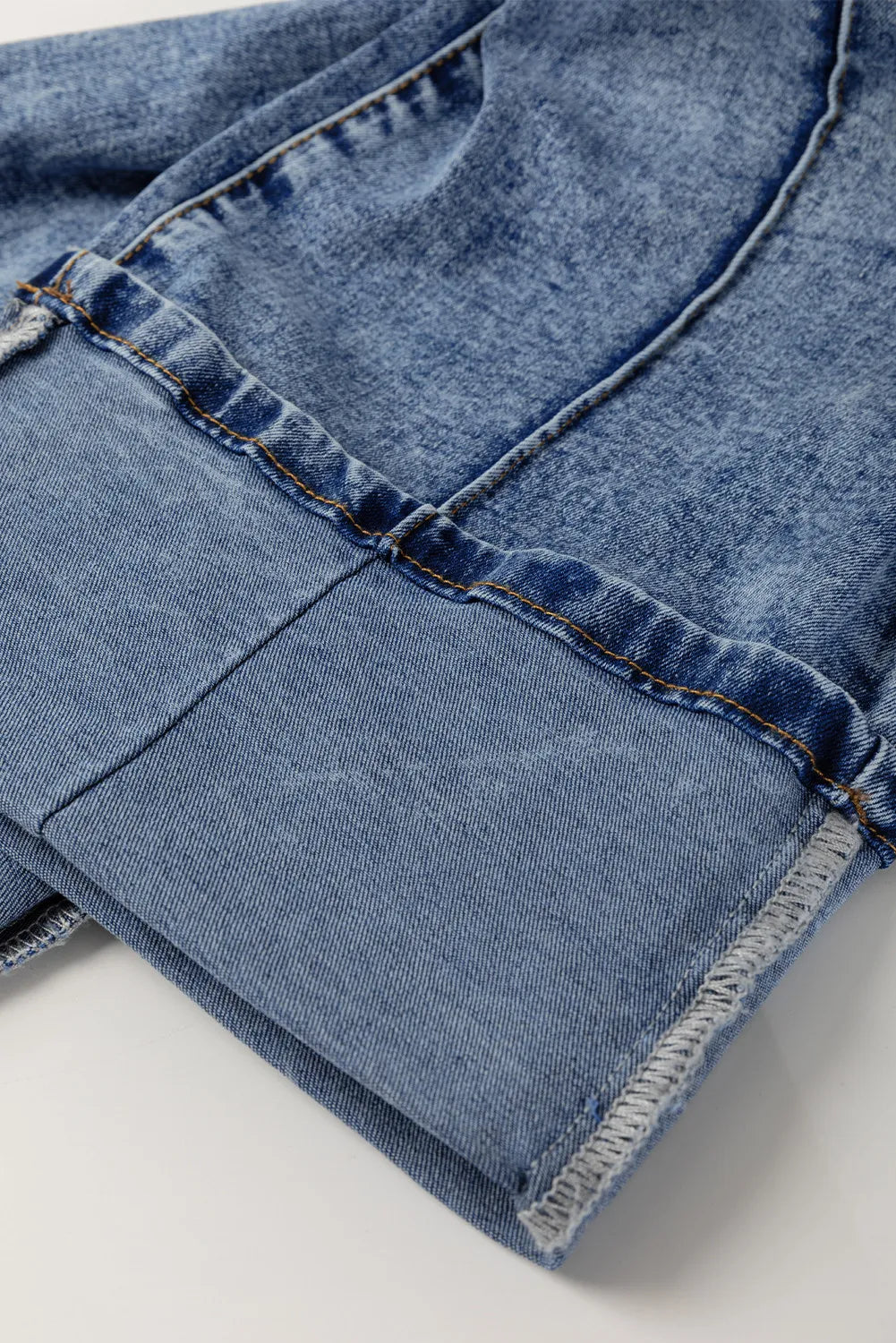 ~PREORDER~ Myosotis High-Waist Center Seam Cuffed Straight Jeans