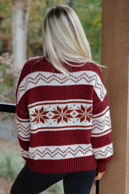~PREORDER~ Fireside Fair Isle Zip Cardigan ~PREORDER~